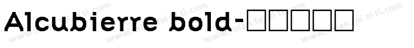 Alcubierre bold字体转换